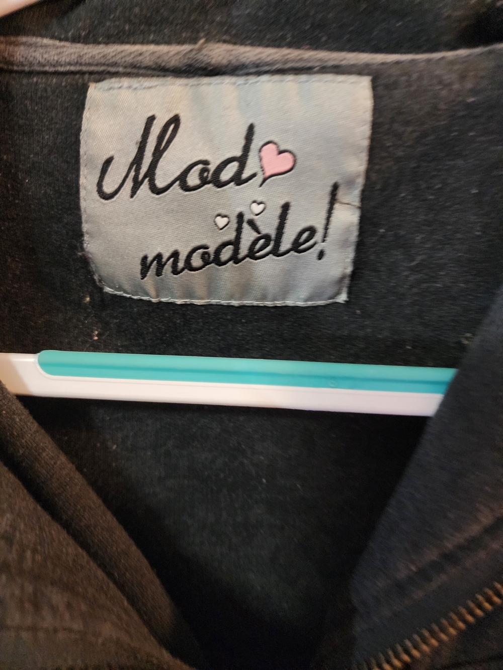 Mád Modèle Charcoal Hooded Utility Jacket/Cardigan – Size Large - Picture 2 of 4